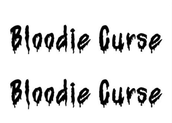 Font chữ Bloodie Curse