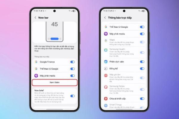 Gạt công tắc sang chế độ bật cho các ứng dụng