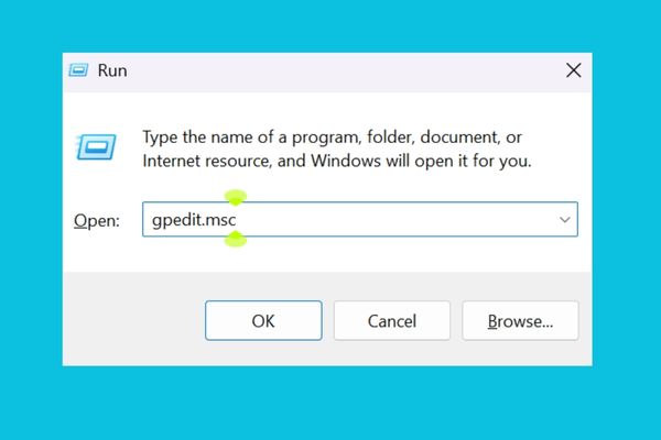 Gõ lệnh gpedit.msc