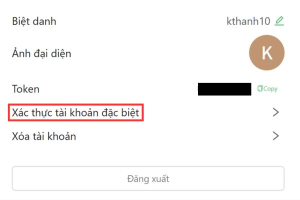 Cách nhận 10TB TeleBox dung lượng miễn phí 10 Nhấn vào Xác thực tài khoản đặc biệt