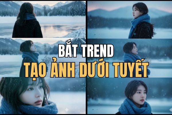 How to create photos under the snow extremely quickly in just a few minutes