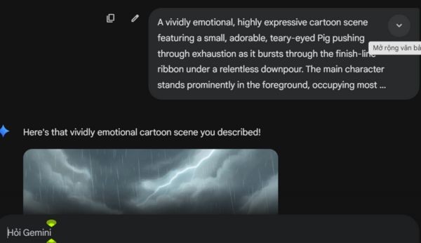 Dán đoạn mô tả (prompt) vào