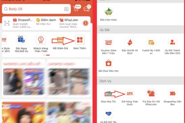 Cách tạo đơn hàng trên Shopee để gửi đồ cho người thân 8 Chọn mục Gửi hàng Toàn quốc