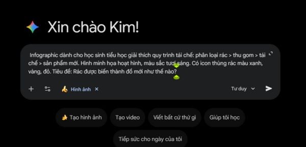 Dán câu lệnh vào