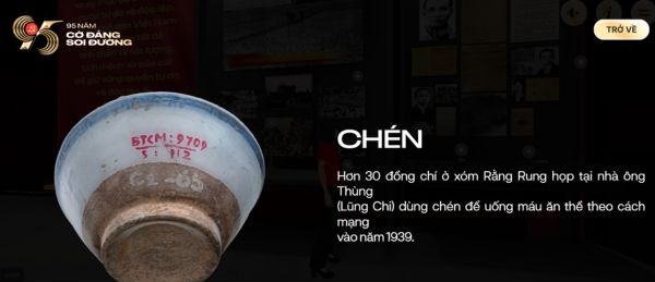 Hướng dẫn cách xem triển lãm 3D về lịch sử Đảng ngay tại nhà 16 Dùng chuột hoặc ngón tay chạm vào để xoay 360 độ