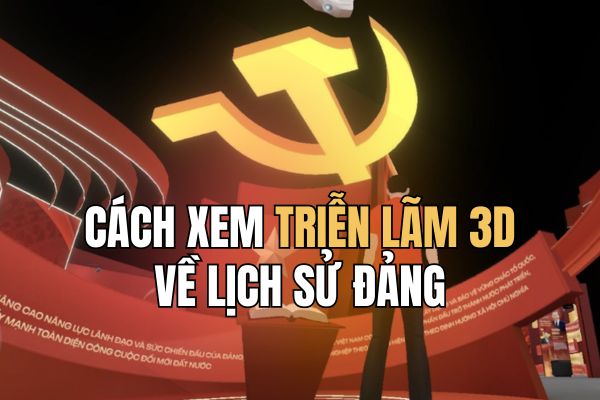 Instructions on how to view a 3D exhibition about Party history right at home