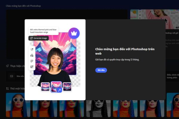 Cách nhận 12 tháng Photoshop Web miễn phí, không cần thẻ Visa