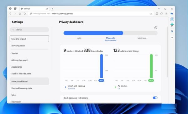 Bảng điều khiển quyền riêng tư