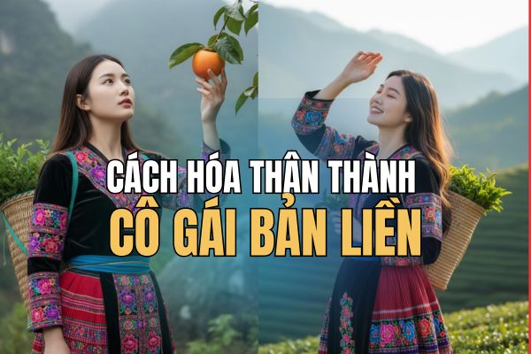 Suggested AI command to create a rustic and charming image of a Ban Lien girl Suggested AI command to create a rustic and charming image of a Ban Lien girl
