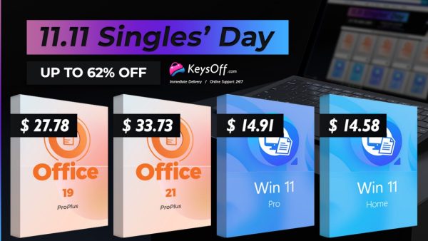 Windows 11 và MS Office 2021 bản quyền trọn đời, chính hãng từ $14 trong dịp giảm giá 11.11 của Keysoff 6