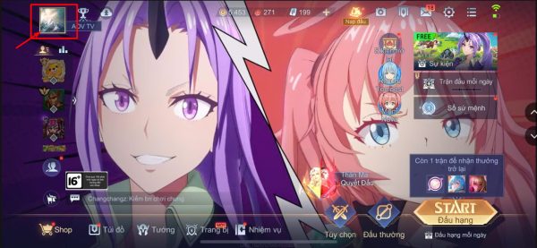 Mở ứng dụng Liên Quân Mobile trên điện thoại