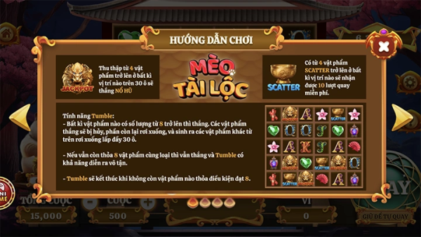 Tổng quan về game nổ hũ Mèo Tài Lộc
