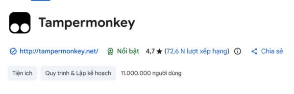 Install the Tampermonkey utility