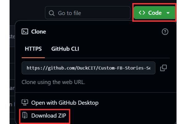 Select Download ZIP