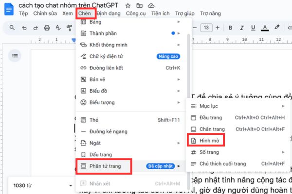 Find the Watermark tool