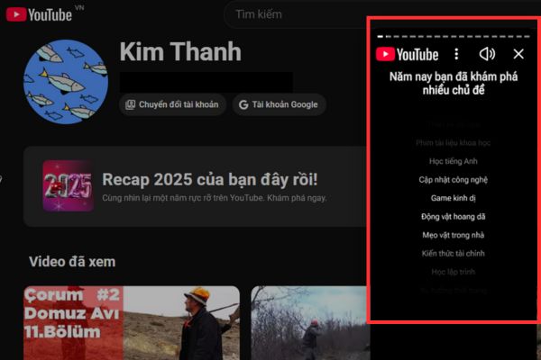 Cách xem YouTube Recap 2025 để khám phá gu âm nhạc của bạn 12 Cách xem YouTube Recap 2025 để khám phá gu âm nhạc của bạn