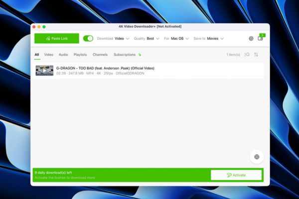 4K Video Downloader Plus – Tool to download YouTube videos on macOS