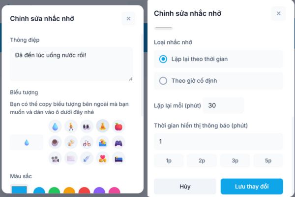 Cách cài extension nhắc nhở uống nước cho dân văn phòng 12 Cơ chế đặt giờ thông minh