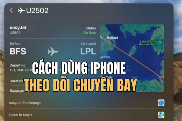 Few people know: Use iPhone to track flights without installing the App