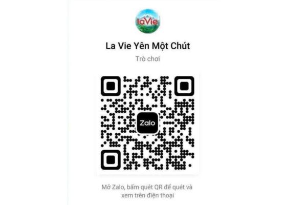Cách nhận 10k nạp Card điện thoại miễn phí từ Lavie 8 Quét mã QR để truy cập Mini App của La Vie