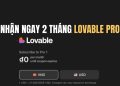 Code 2 tháng Lovable Pro không cần VISA - Tạo Website bằng AI 15