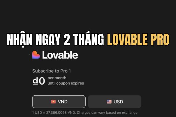 Lovable Pro 2-month code without VISA – Create Website with AI