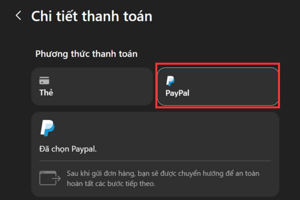 Hướng dẫn nhận ChatGPT Plus miễn phí 1 tháng thành công 100% 17 Chọn phương thức thanh toán là PayPal