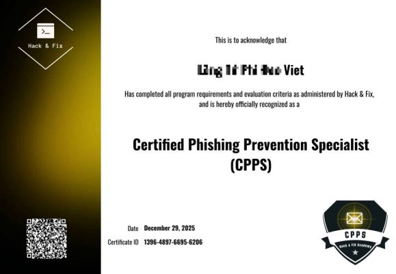 How to Take the “Certified Phishing Prevention Specialist” (CPPS) Security Certificate Test 100% Free