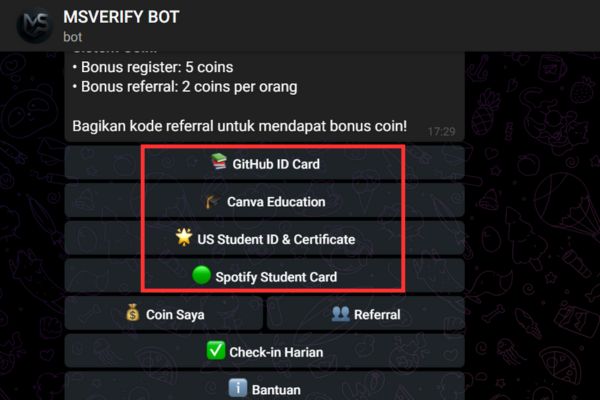 Chọn mục dịch vụ mong muốn
