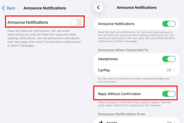 Cách cài Siri đọc thông báo ứng dụng trên iPhone 17