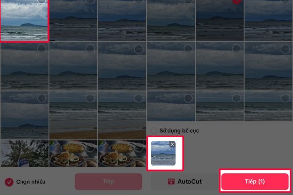 Chọn bức ảnh muốn chỉnh sửa