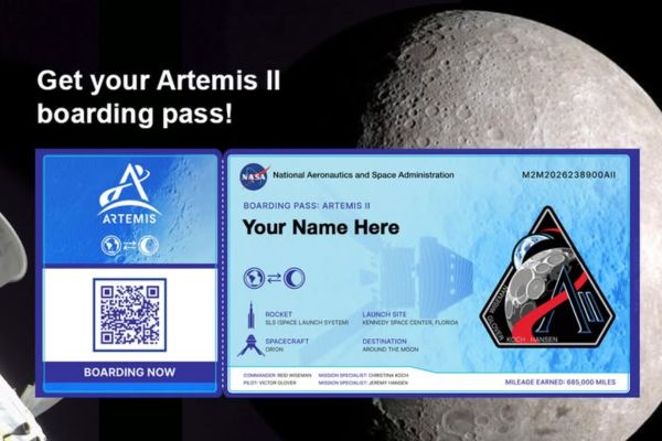 Instructions on how to register your name to the Moon with NASA for free
