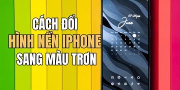 cách đổi hình nền iPhone sang màu trơn