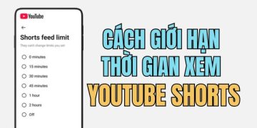 cách giới hạn thời gian xem YouTube Shorts