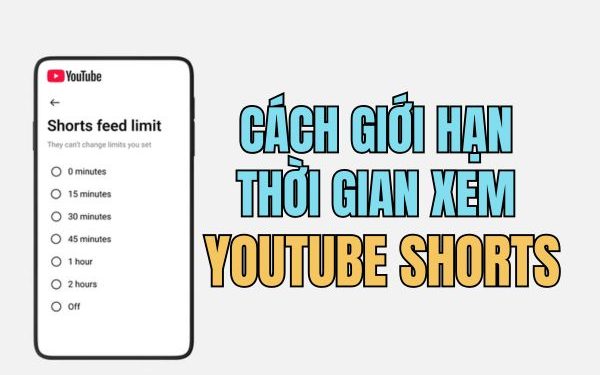 cách giới hạn thời gian xem YouTube Shorts