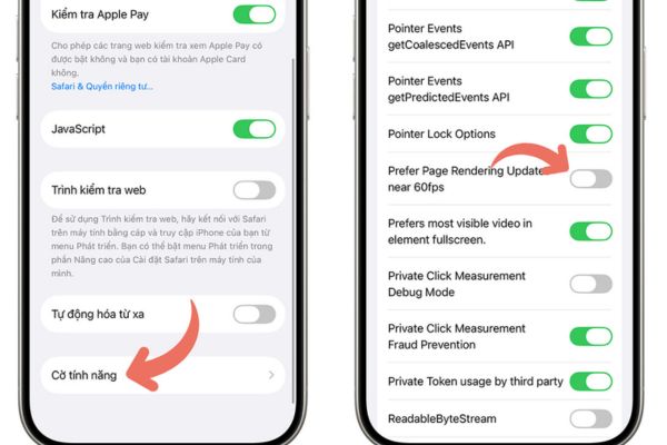Gạt công tắc sang Tắt