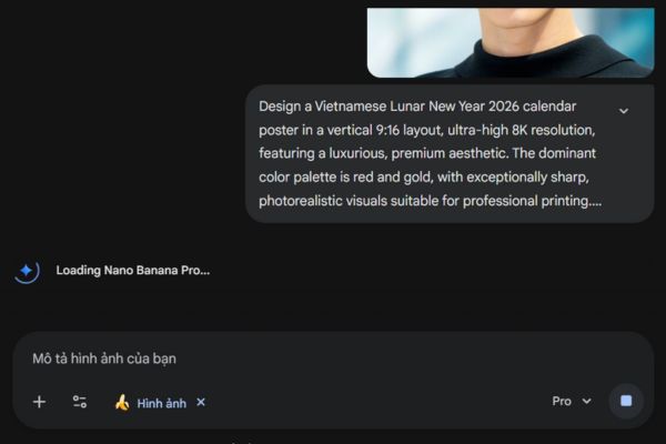 Cách làm lịch Tết bằng ảnh chính mình: Độc, lạ và hoàn toàn miễn phí 12 Dán lệnh mô tả vào