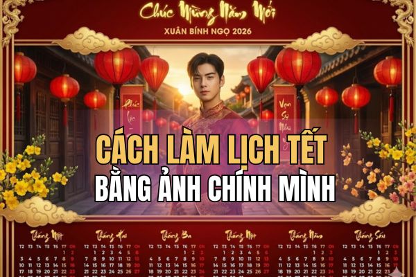 How to make a Tet calendar with your own photo: Unique, strange and completely free