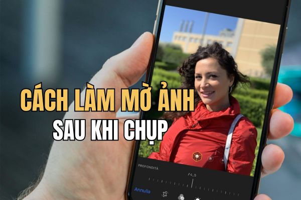 How to blur photos on iPhone after taking them is extremely simple