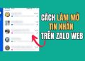 cách làm mờ tin nhắn trên Zalo web