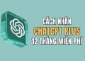 cách nhận Chatgpt Plus 12 tháng miễn phí