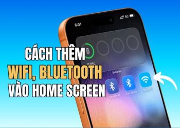 cách thêm nút WiFi Bluetooth vào màn hình chính