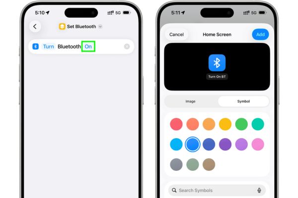 Giữ nguyên trạng thái là "Turn Bluetooth On"