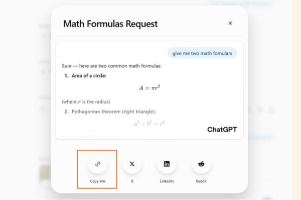 Cách 4: Chia sẻ qua Link