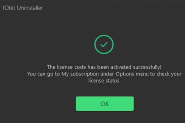 Thông báo thành công hiện ra