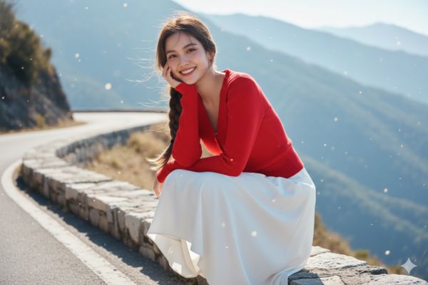 Concept 2: Dáng ngồi cá tính ven đường