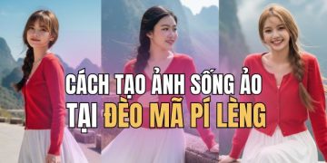 tạo ảnh sống ảo tại đèo Mã Pí Lèng