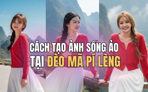 tạo ảnh sống ảo tại đèo Mã Pí Lèng