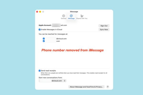 Số điện thoại cũng sẽ tự động biến mất