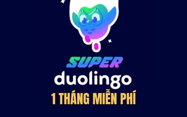 1 tháng Super Duolingo miễn phí